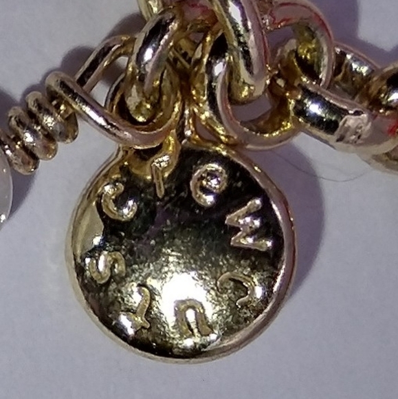 J CREW CREW- CUTS-Statement Necklace Gold Tone Red Flowers - Picture 3 of 8